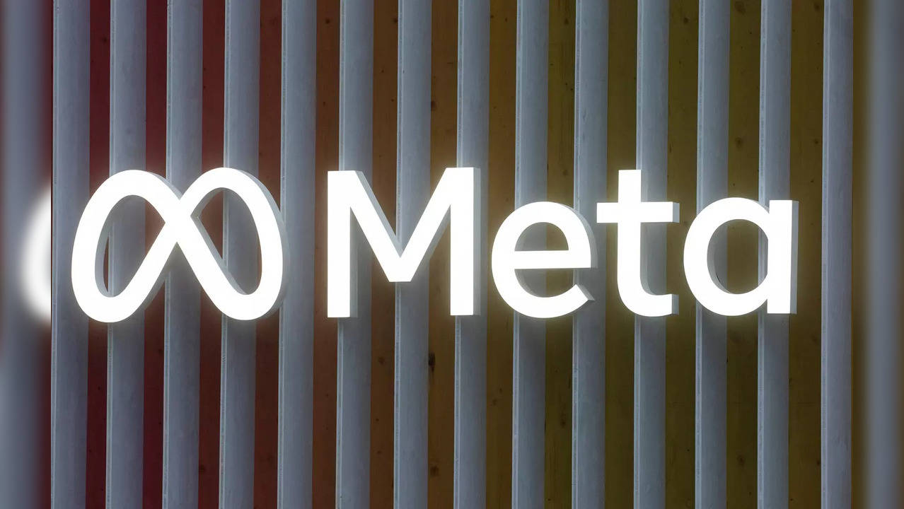 FILE PHOTO: Logo of Meta Platforms is seen in Davos