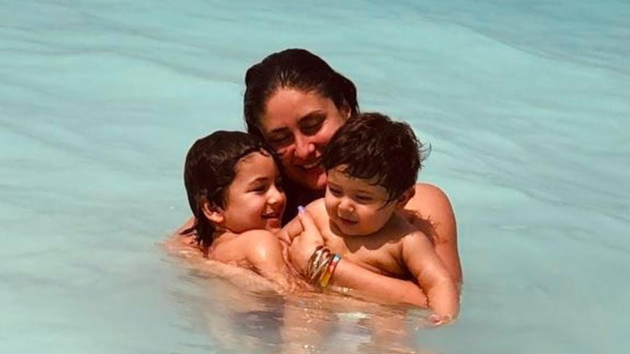 Kareena with kids