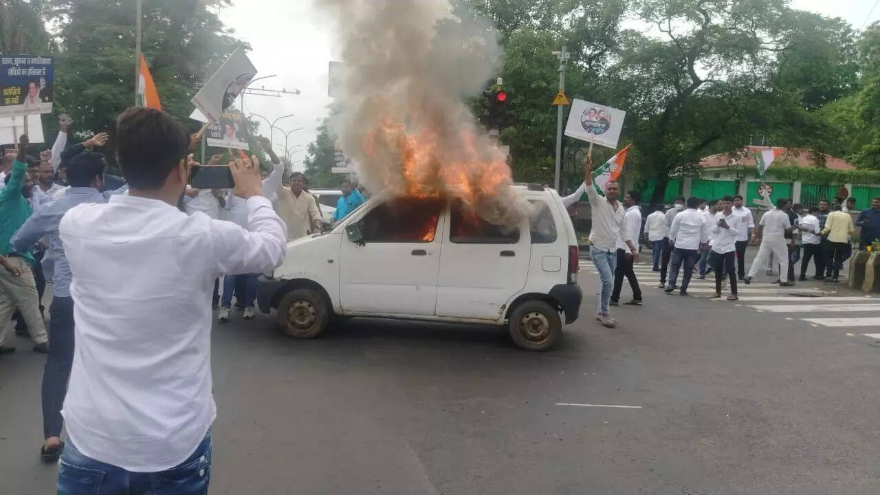 congress nagpur protest