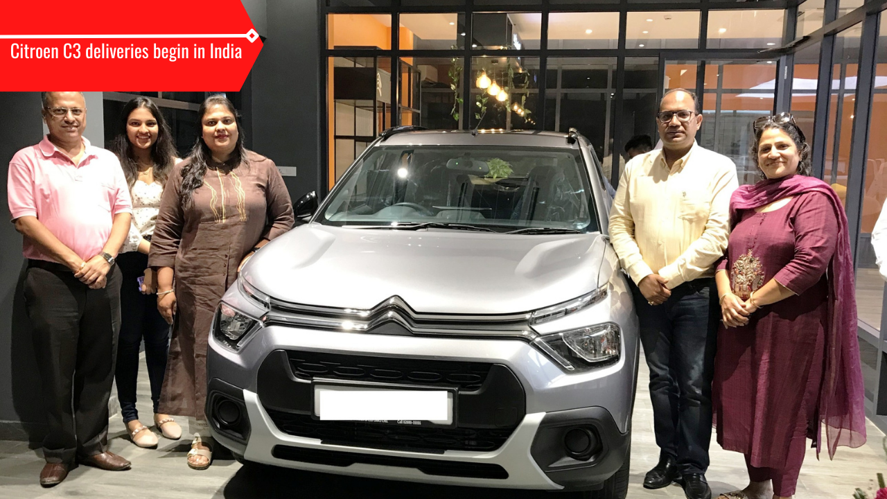 Citroen C3 deliveries begin in India