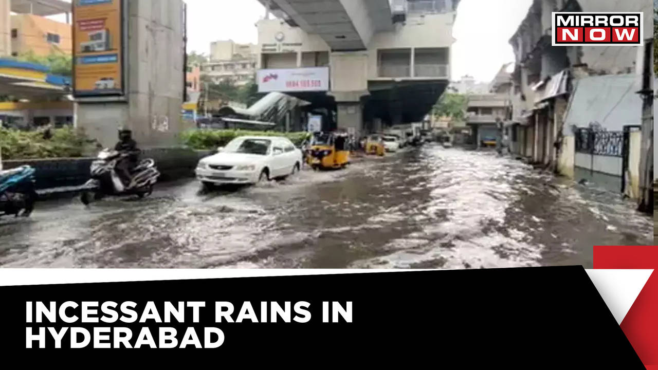 Heavy Rains Lash Telangana; IMD Issues Red, Orange & Yellow Alert For ...