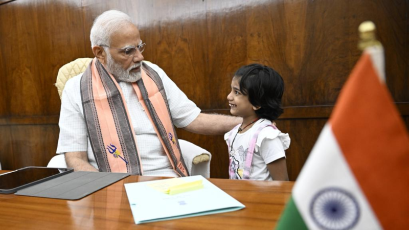 'Aap TV par roz aate hain': BJP MP's 5-year-old daughter leaves PM Modi in splits