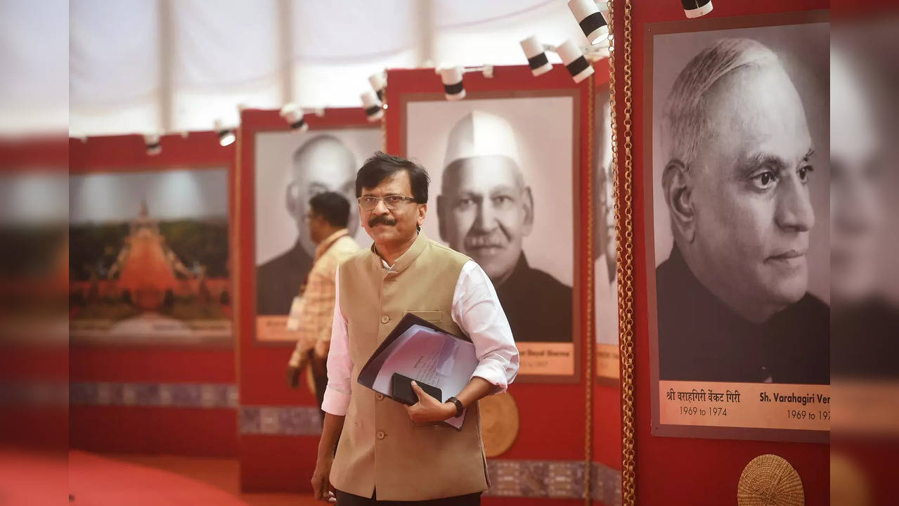 New Delhi: Shiv Sena MP Sanjay Raut during voting for the election of the Presid...