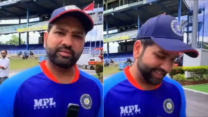 Rohit Sharma was interviewed ahead of the first T20I against West Indies
