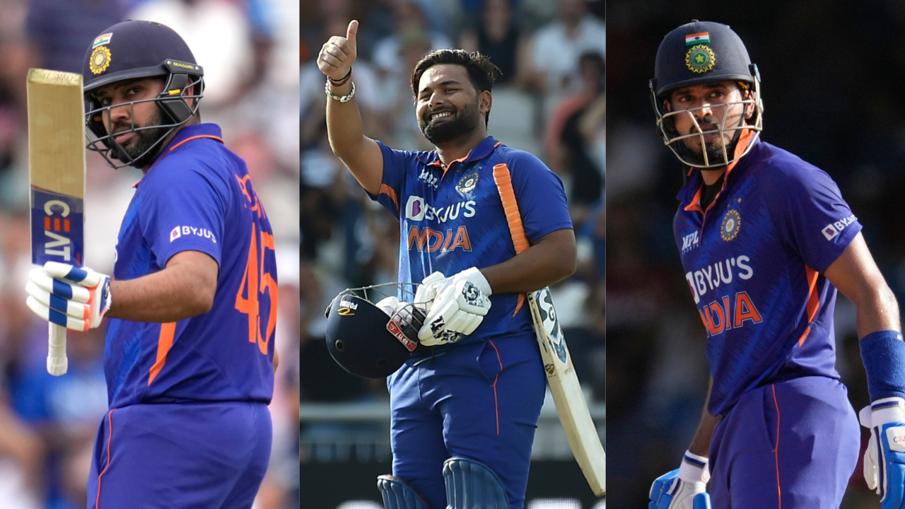 Rohit Sharma, Rishabh Pant, Shreyas Iyer