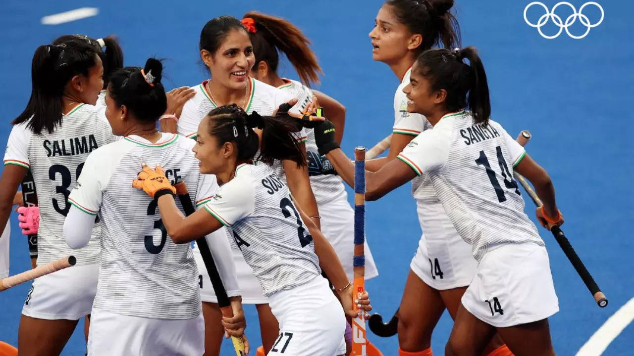 Indian Women's Hockey Team beat Wales 3-1