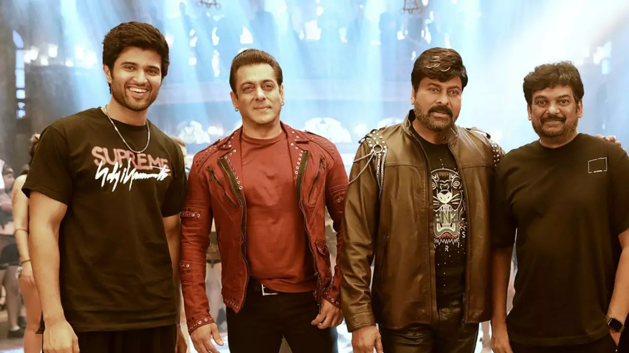 Vijay Deverakonda meets Salman Khan on Godfather set