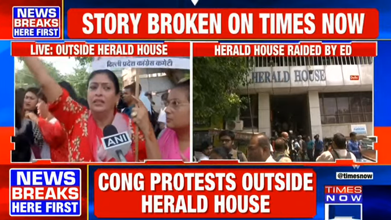 congress protest herald house