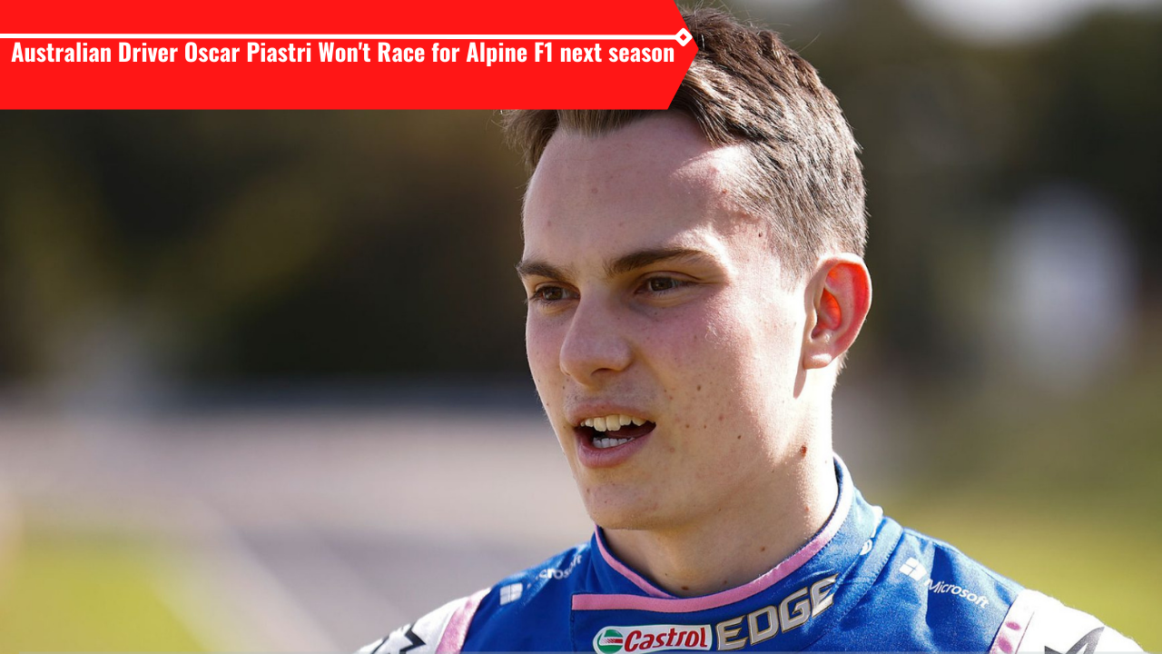 Australian F2 racer Oscar Piastri named as Alpine's reserve driver