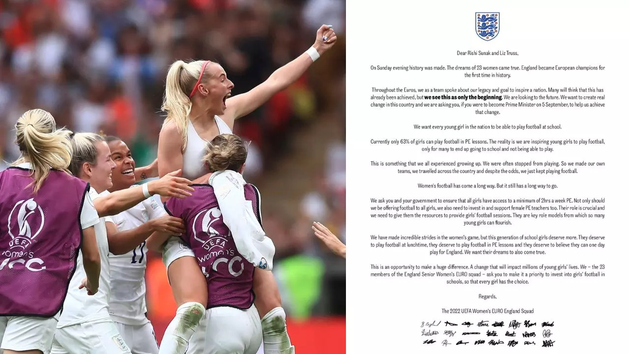 lionesses letter to truss sunak 