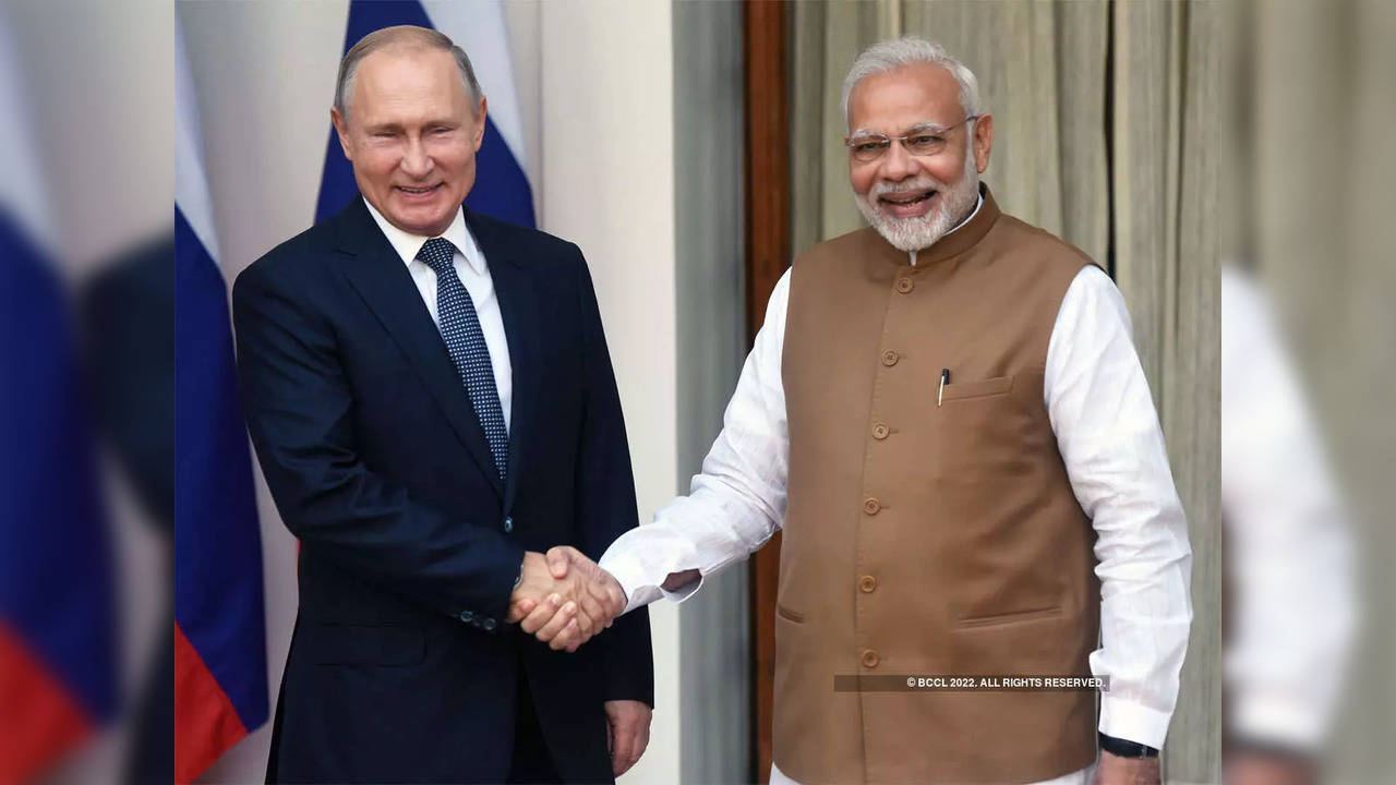 Prime Minister Narendra Modi with Russian President Vladimir Putin. (File photo)