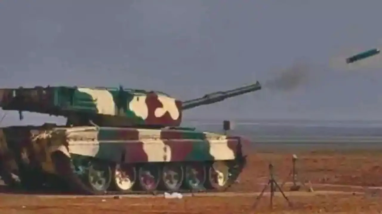 Laser-guided anti-tank missile successfully tested from Arjun tank