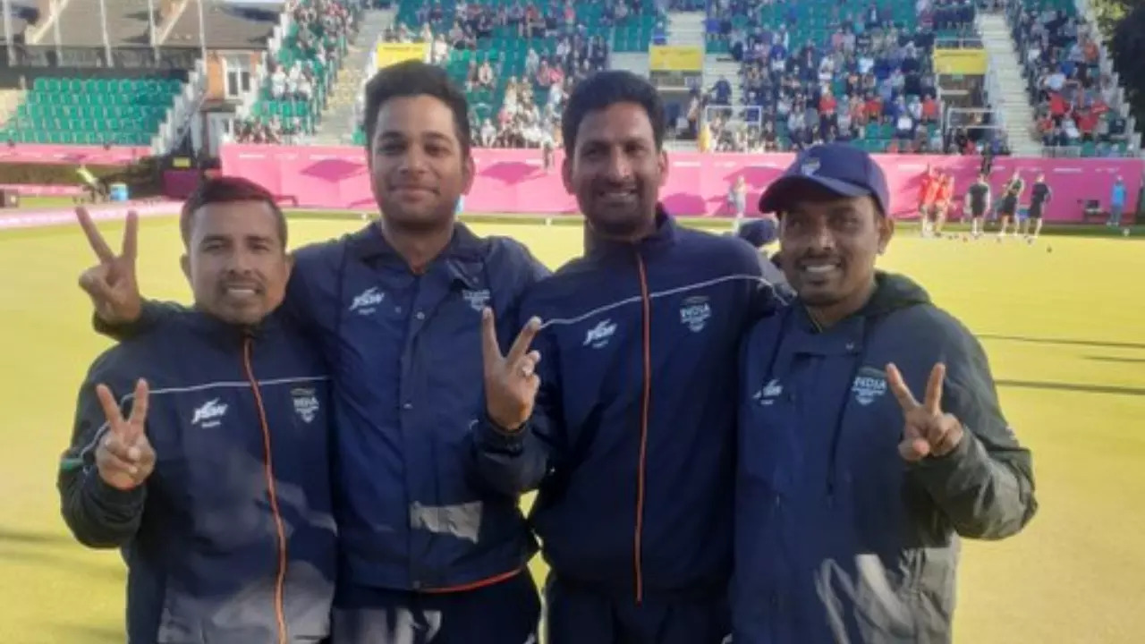 India's men's team of lawn bowl