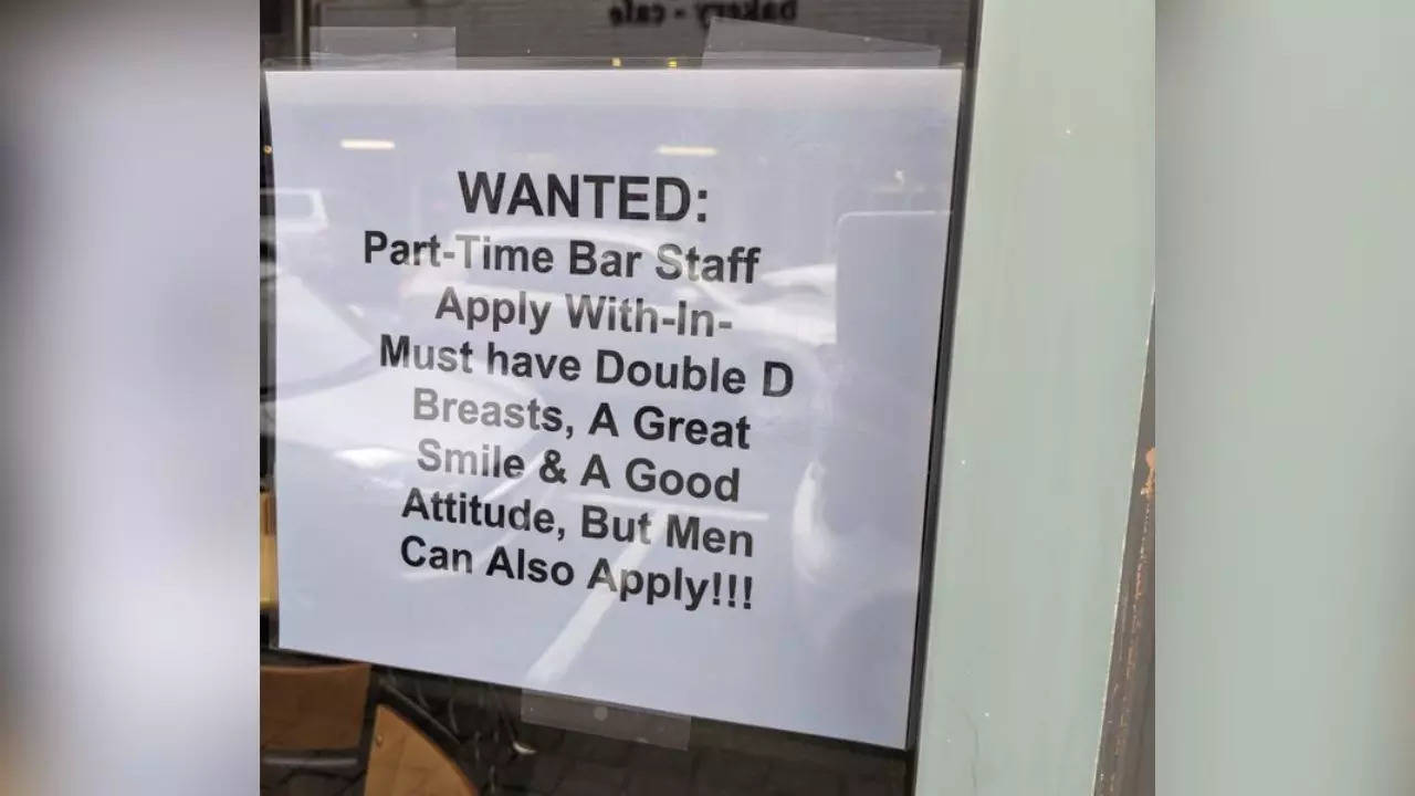 New Zealand bar is looking for staff with 'Double-D breasts and a great  smile', internet is enraged