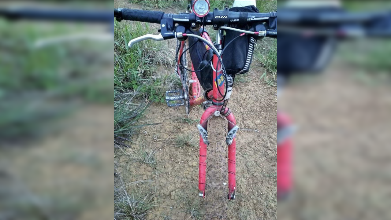 Bike with 'invisible' tyres