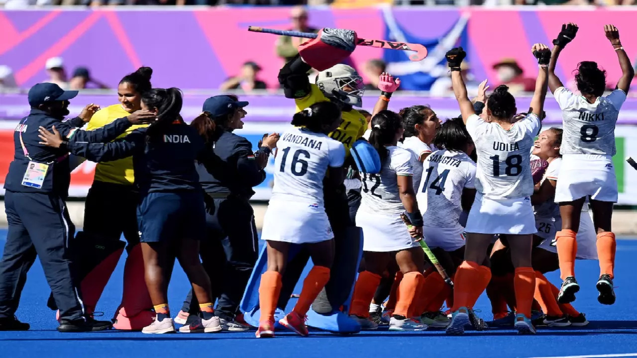 Indian Women's Hockey Team in Action - 3