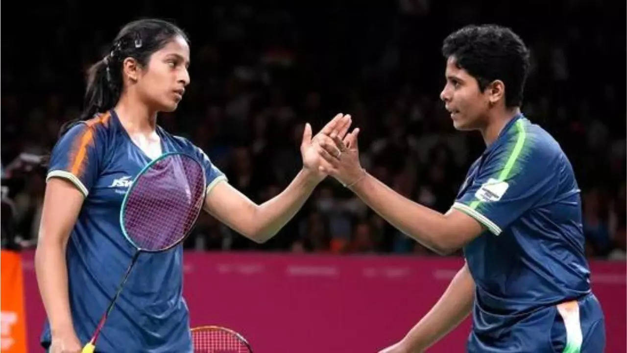 Gayatri Gopichand Treessa Jolly Bronze CWG 2022 AP photo