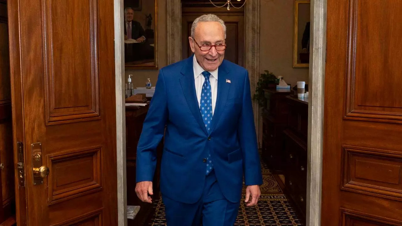 SenSchumer twitter photo Inflation Reduction Act