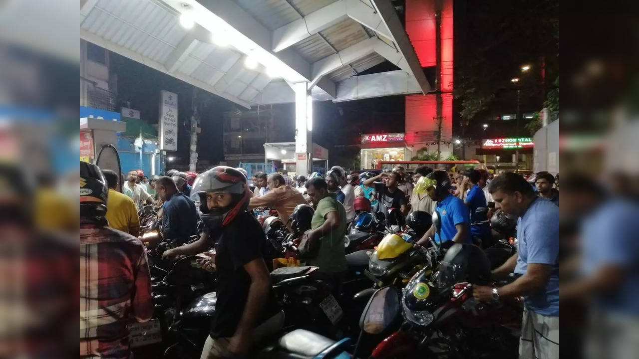 Bangladeshis thronged petrol pumps on Friday after the government announced a 51.7% fuel price hike