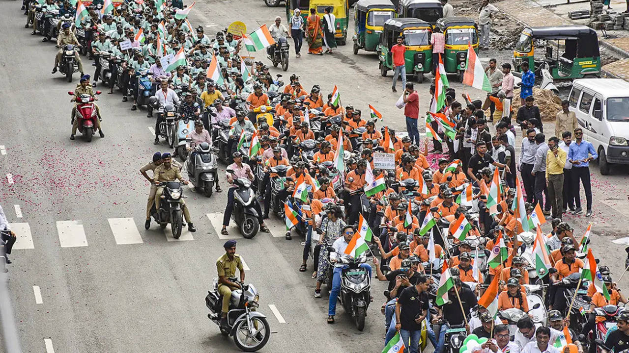 Tiranga Yatra - PTI.