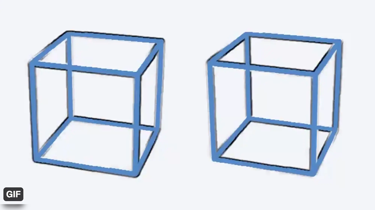 Two Cubes optical illusion