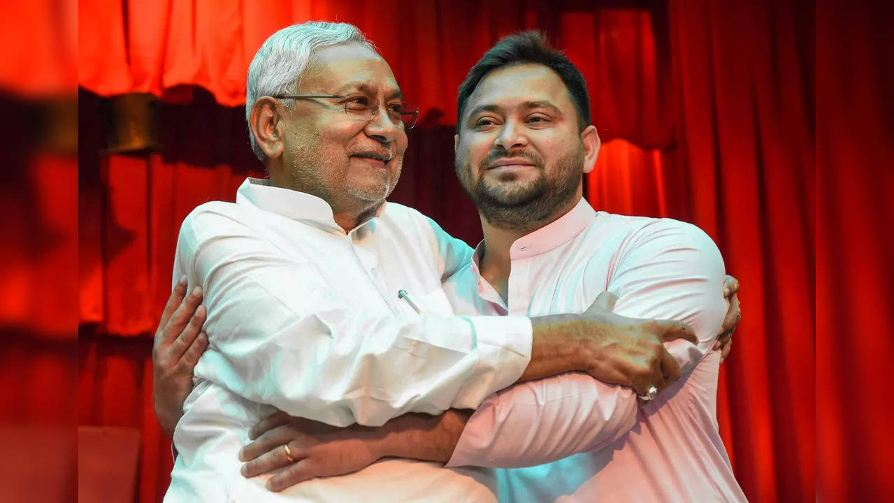 ​Nitish Kumar and Tejashwi Yadav