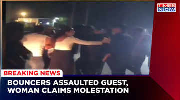 Shocking images of Gurugram released bouncers attacking guests outside English News pub
