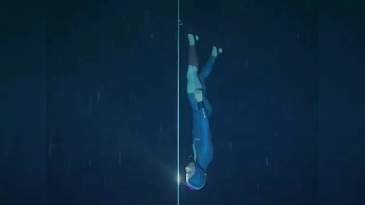 French freediver Arnaud Jerald breaks deep-diving world record for the seventh time