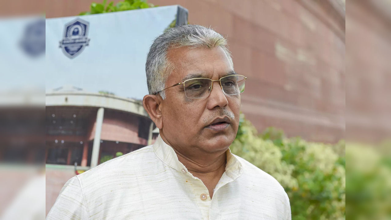 New Delhi: BJP MP Dilip Ghosh at Parliament House complex during the second part...