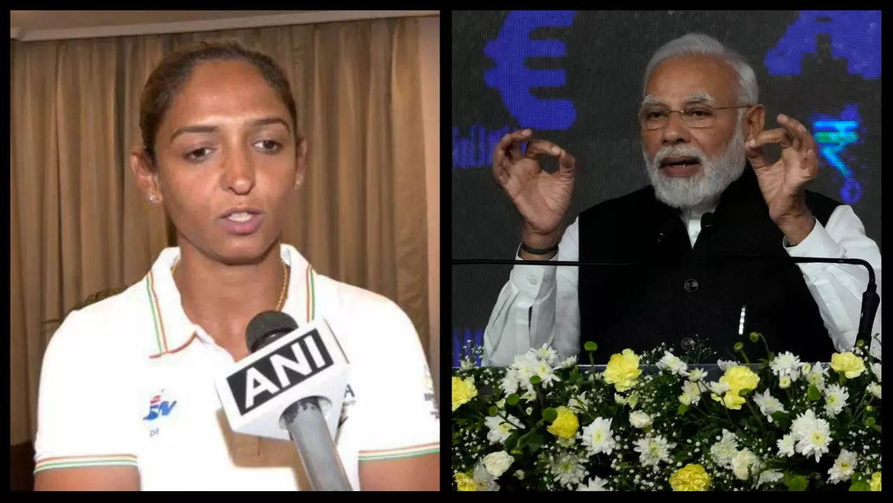 Indian skipper Harmanpreet Kaur interacted with Prime Minister Narendra Modi at his New Delhi residence