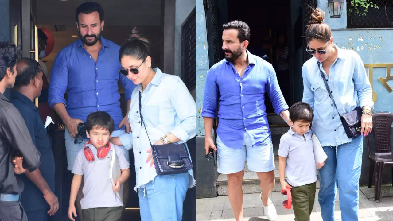 Kareena Kapoor, Saif Ali Khan and Taimur Ali Khan