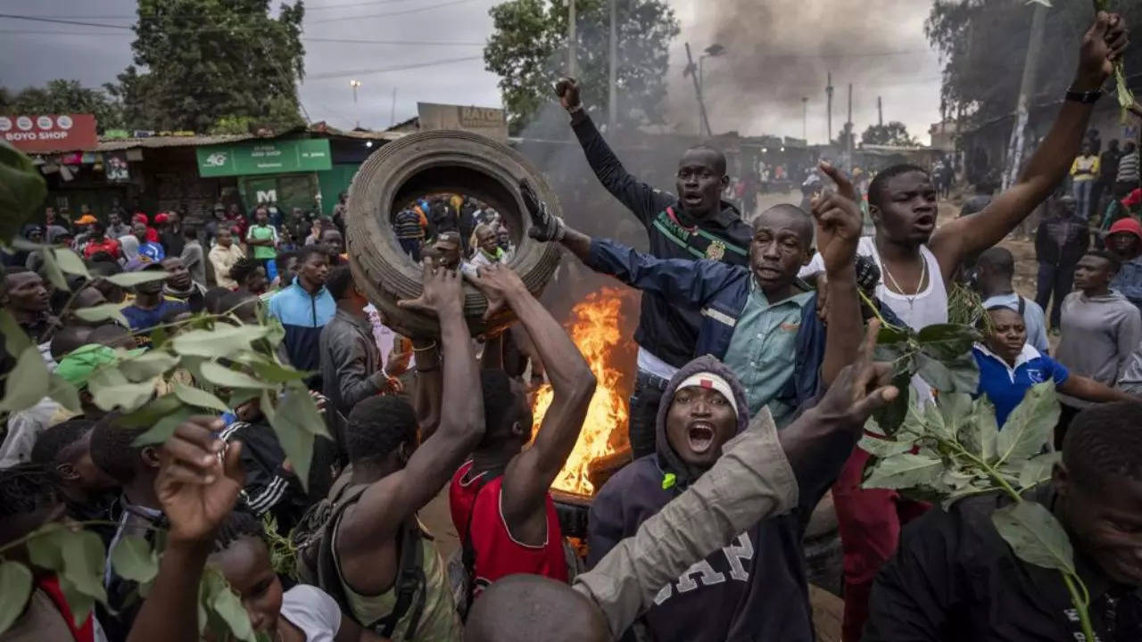 Raila Odinga Kenya Prez Elections protests AP photo