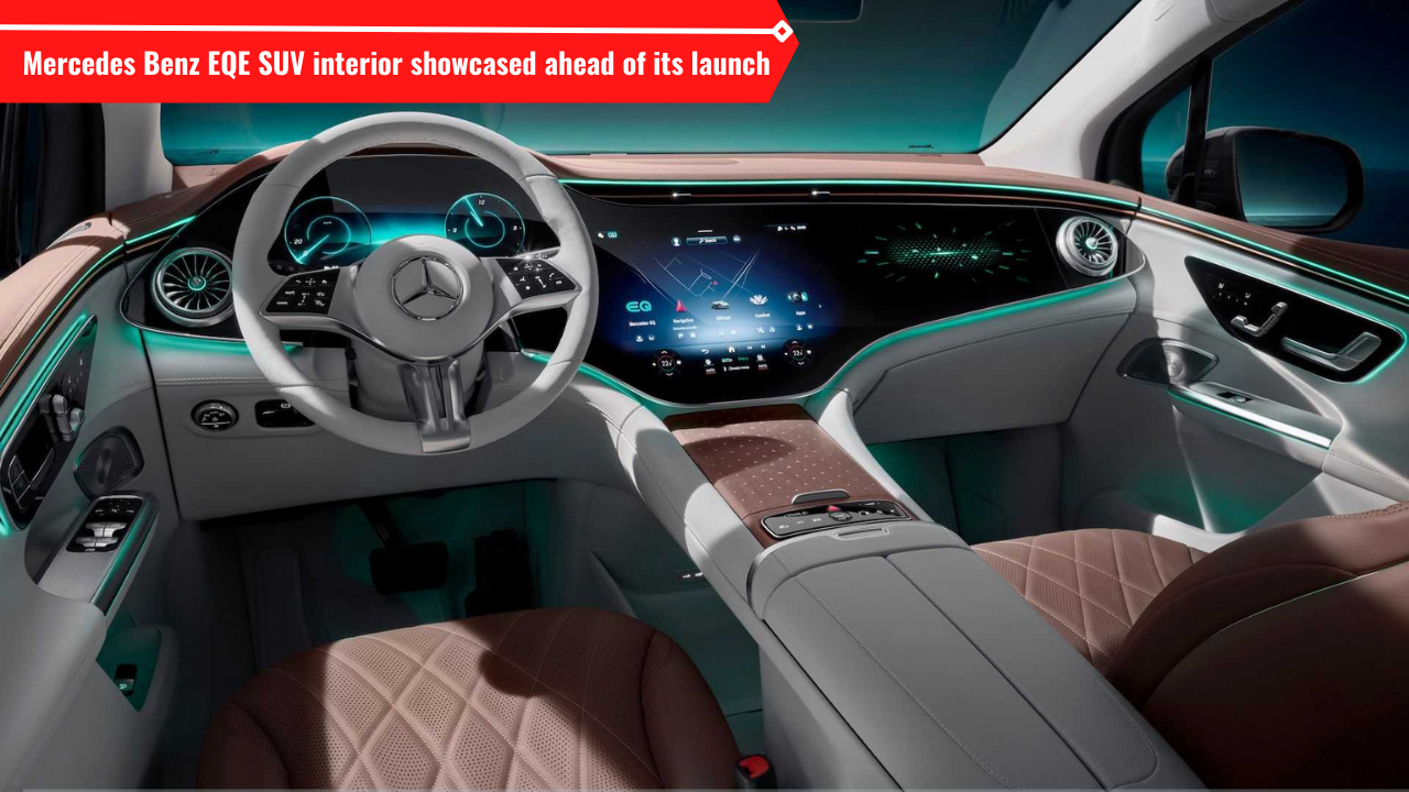 3d rendered interior of Mercedes Benz EQE SUV