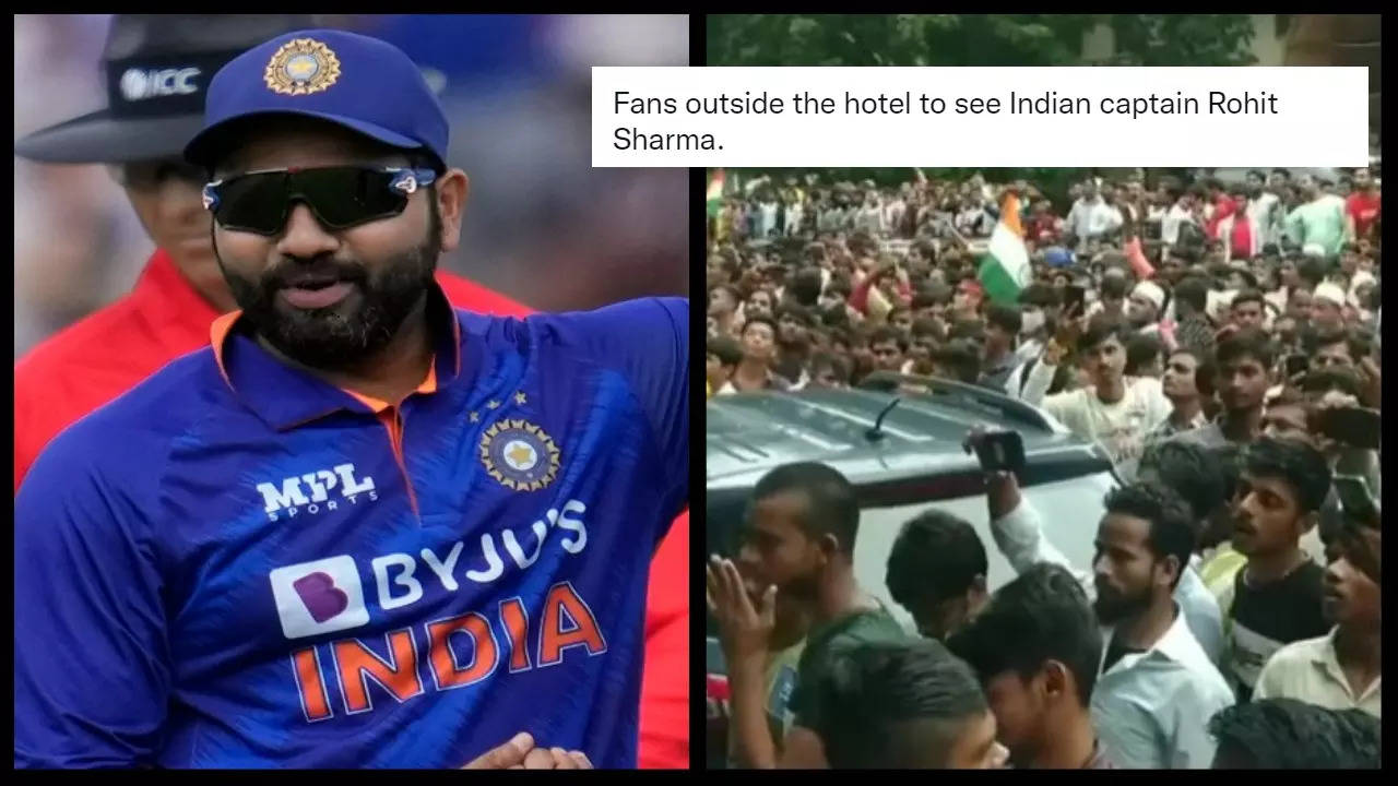 Rohit Sharma's Fans Go Berserk To Catch A Glimpse Of Indian Captain In ...