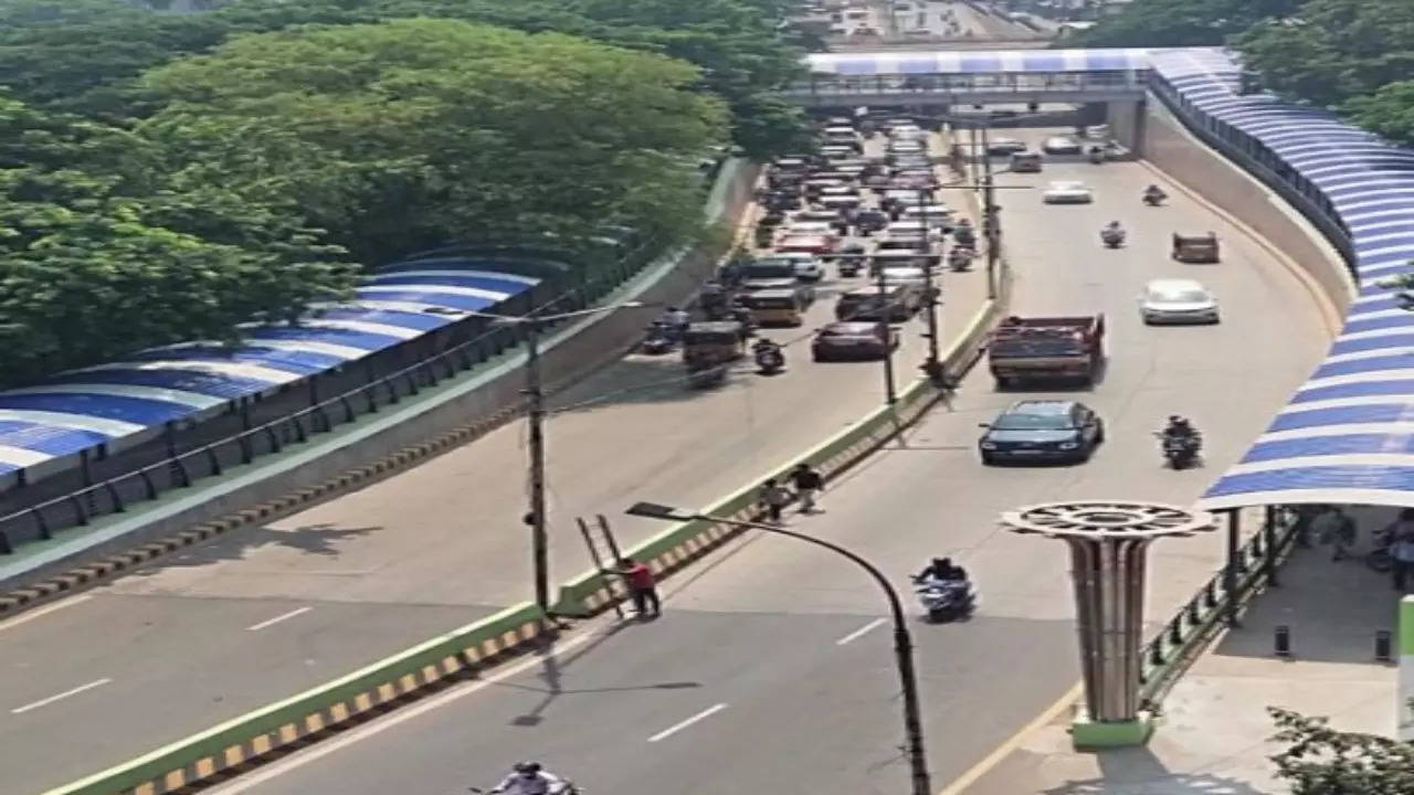 Chennai: A 24-metre-long skywalk across the Nungambakkam tunnel was opened for public on Tuesday