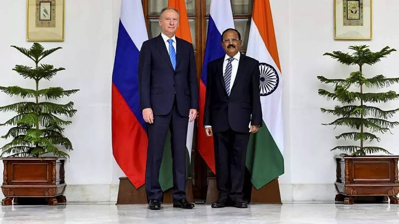 Ajit Doval and Nikolai Patrushev