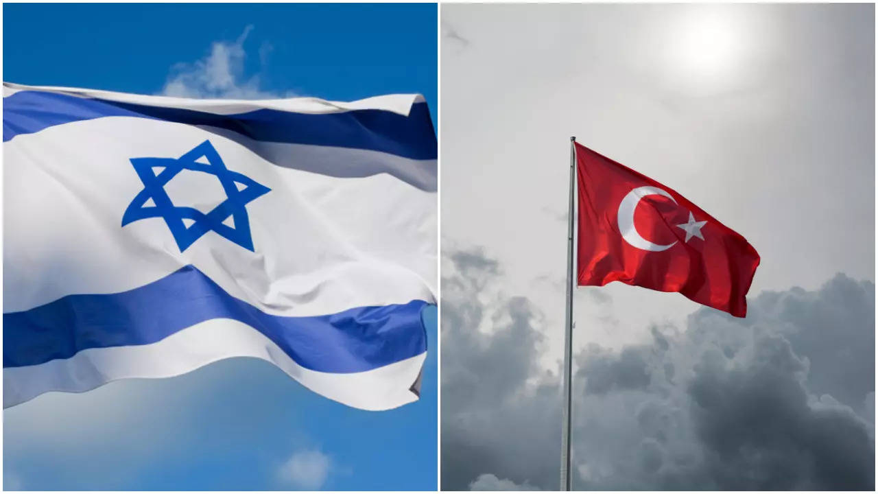 Israel and Turkey flags
