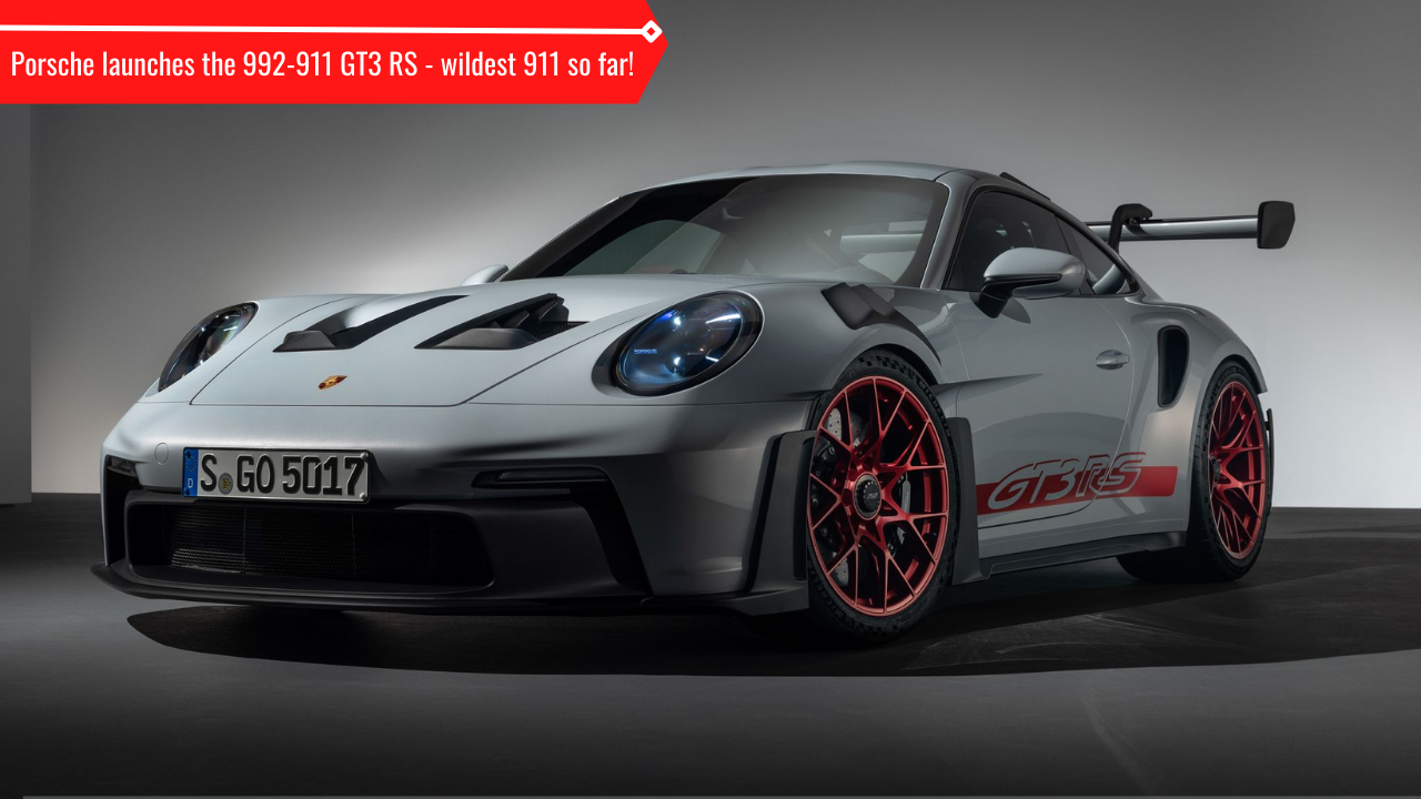 Porsche's latest 992generation 911 GT3 RS generates almost 900 kg of