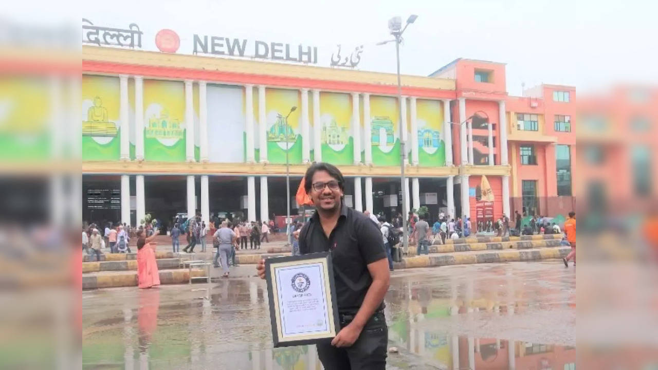 Delhi's Sumit Gupta travelled 61,445 km in 86 days | Picture courtesy: Guinness World Records