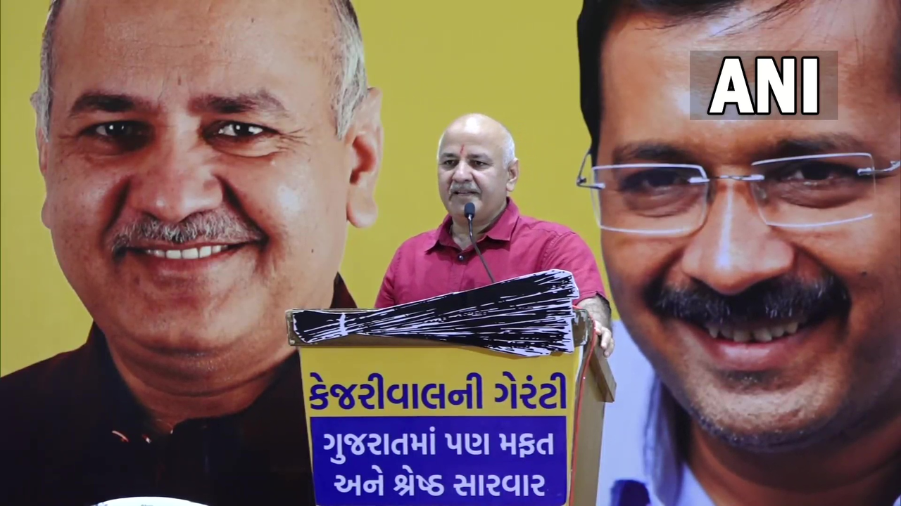 Manish Sisodia in Gujarat