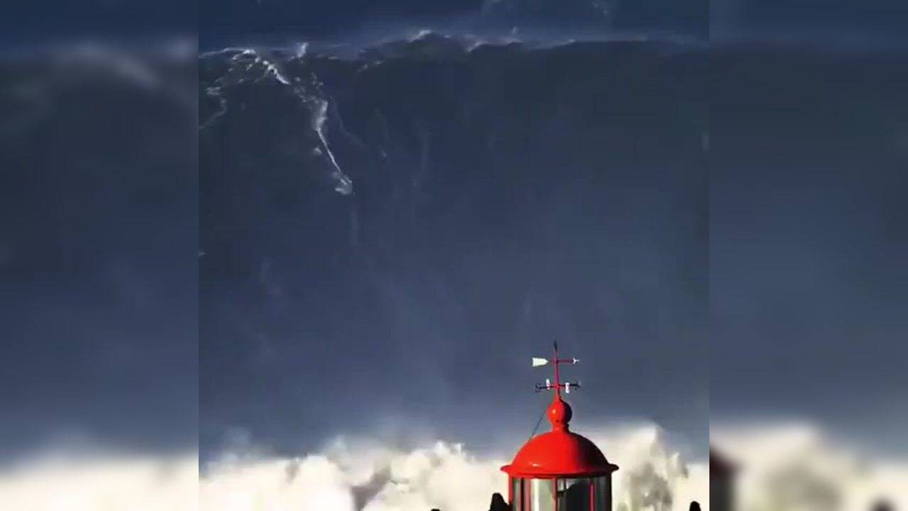 Viral video When a surfer rode an incredible 115feettall wave in