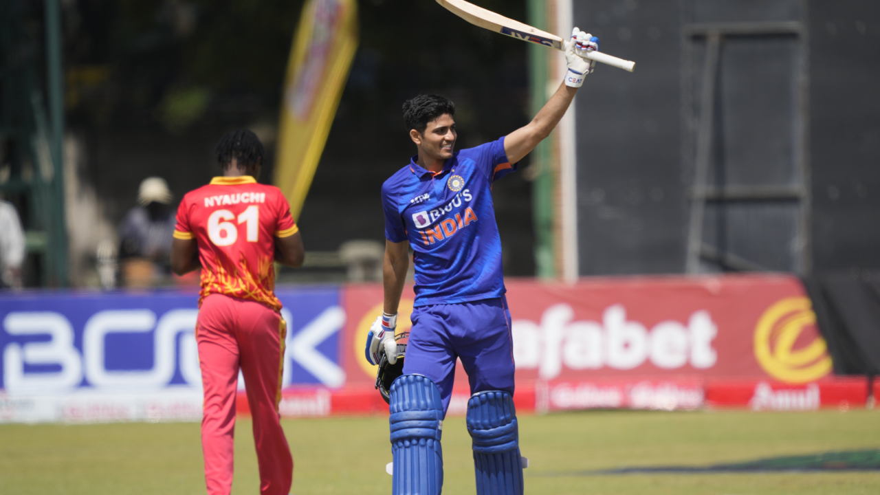 Shubman Gill century BCCI twitter