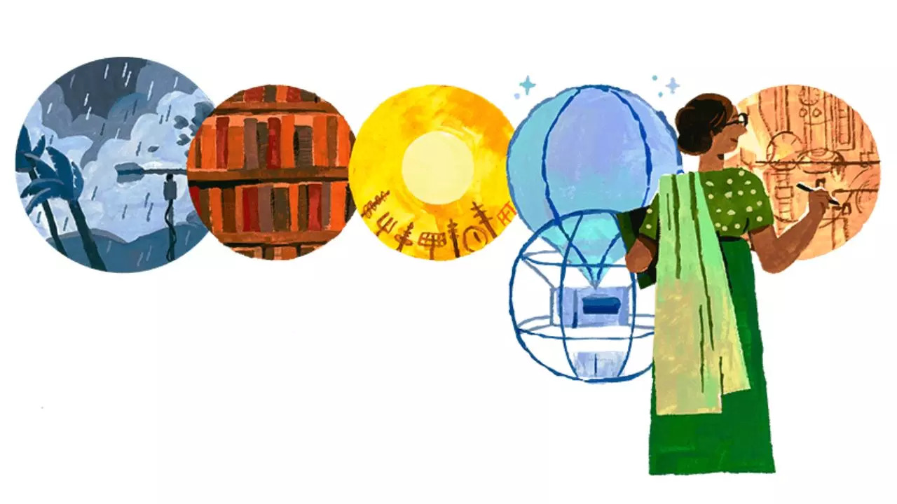 Anna Mani's 104th Birthday google doodle august 23