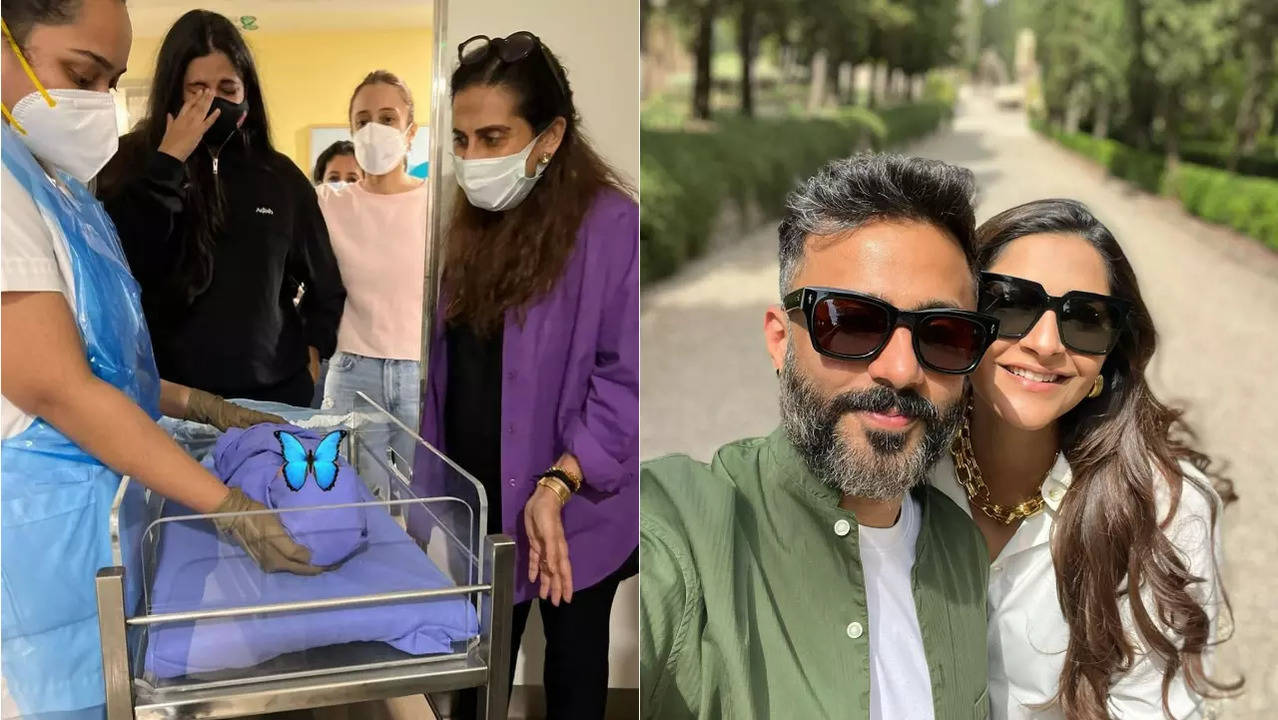 Rhea Kapoor, Sunita Kapoor, Anand Ahuja, Sonam Kapoor