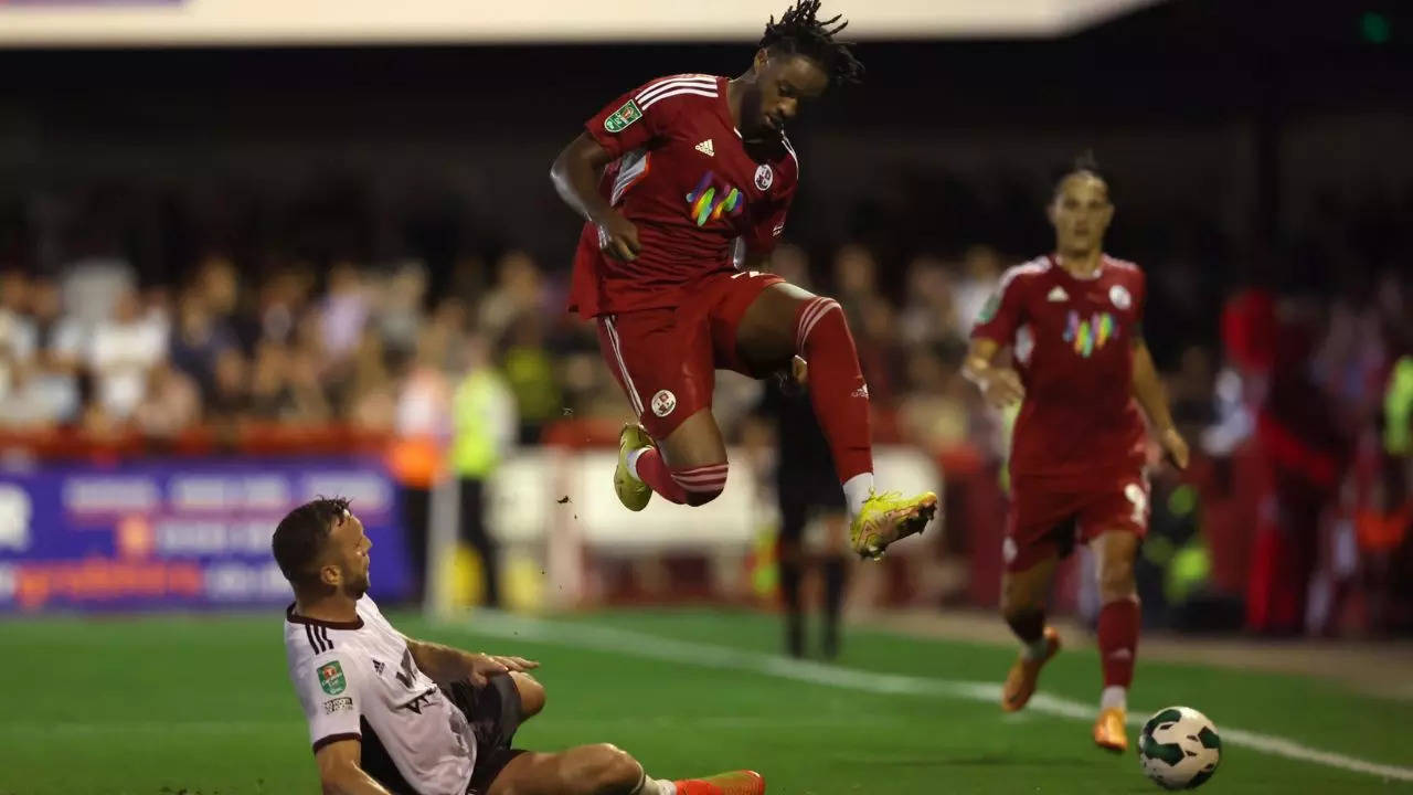 crawleytown FC win vs Fulham EFL CUP twitter photo