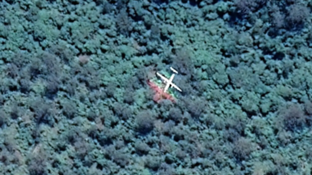 Google Maps users spot 'ghost' plane in the Australian rainforest