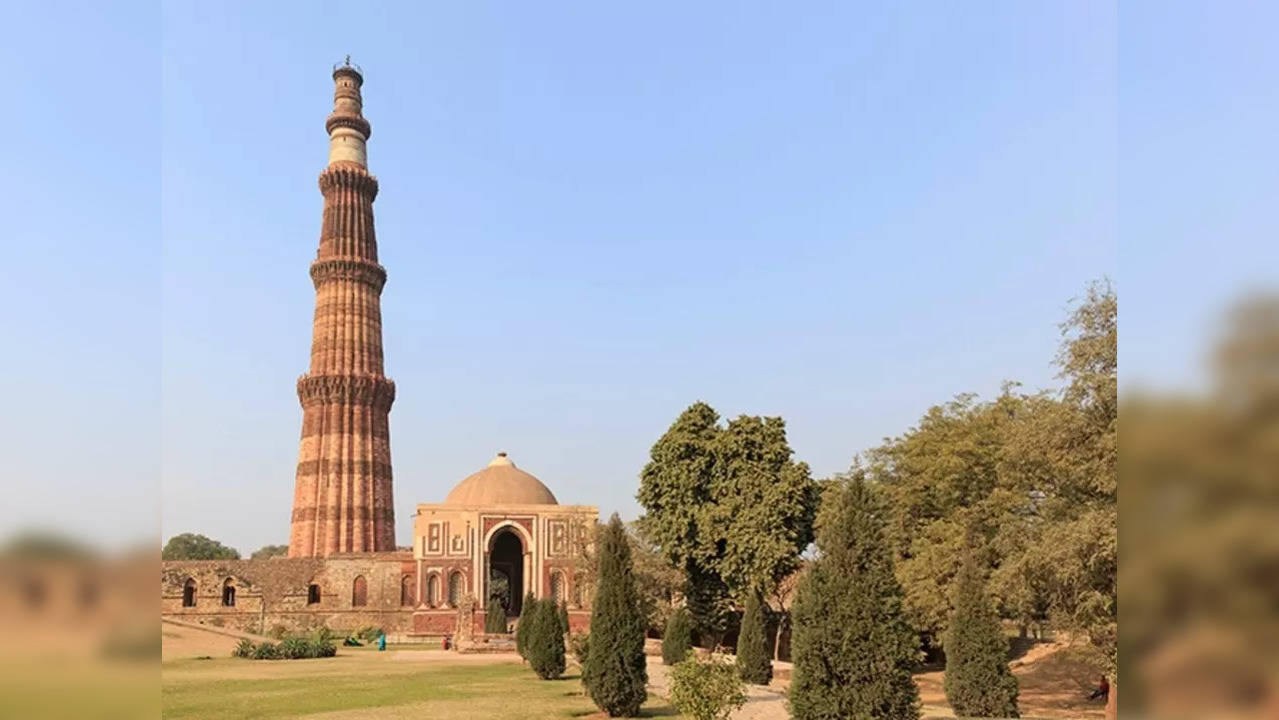 The Qutub Minar in New Delhi