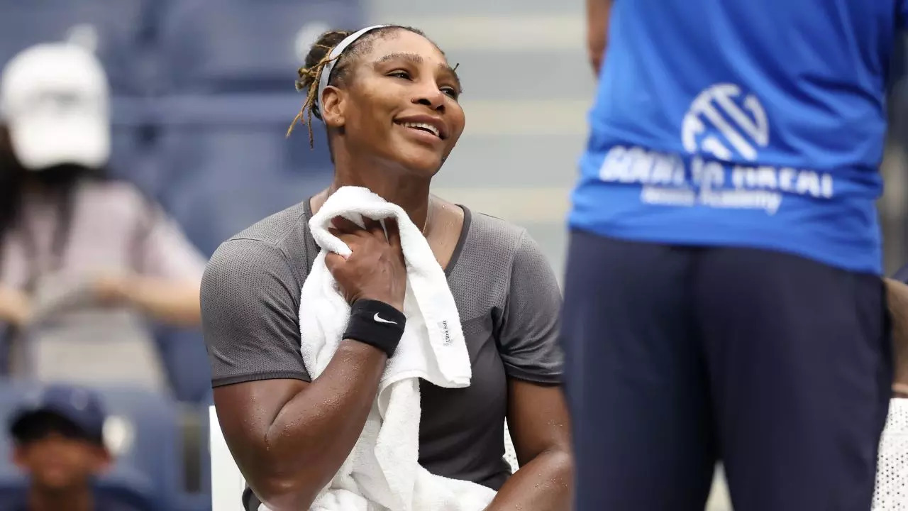 Serena US Open 2022 practice