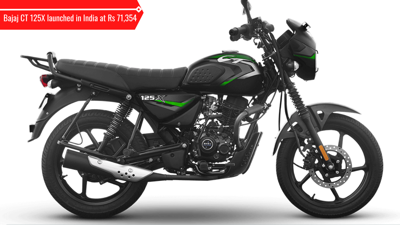 Bajaj CT 125X Launched In India At Rs 71,354 | Bike News News, Times Now