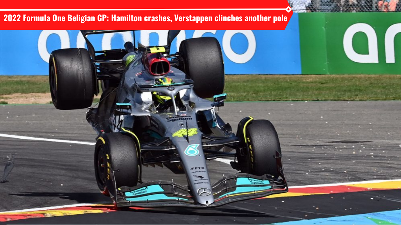 Mercedes-AMG Lewis Hamilton retired from 2022 Belgian GP after this crash Source: F1